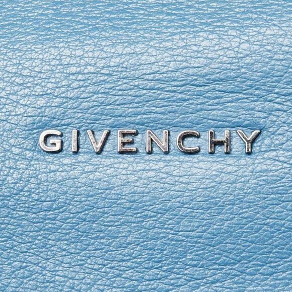 Givenchy Blue Sugar Goatskin Leather Mini Pandora Bag - Picture 7 of 12